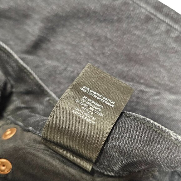 Denim Forum Womens The BF High Rise Loose  Jeans Black Gray Wash Size 23 - Picture 9 of 12